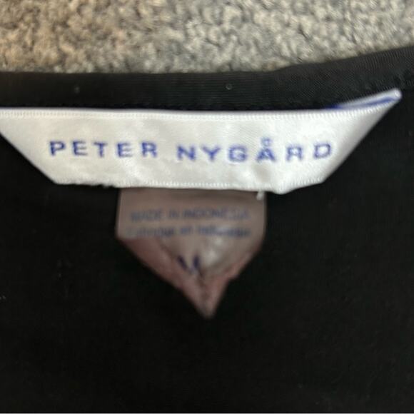 Peter Nygard Dress Black Womens Size M Black Lace Mini Witchy Whimsigoth Tunic - Picture 7 of 8